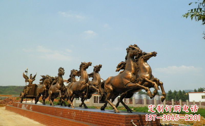 江西阿波罗战车广场景观铜雕 (3)