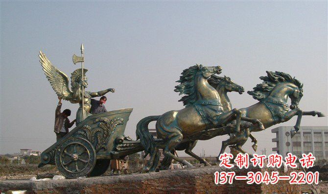 江西阿波罗战车广场景观铜雕 (2)