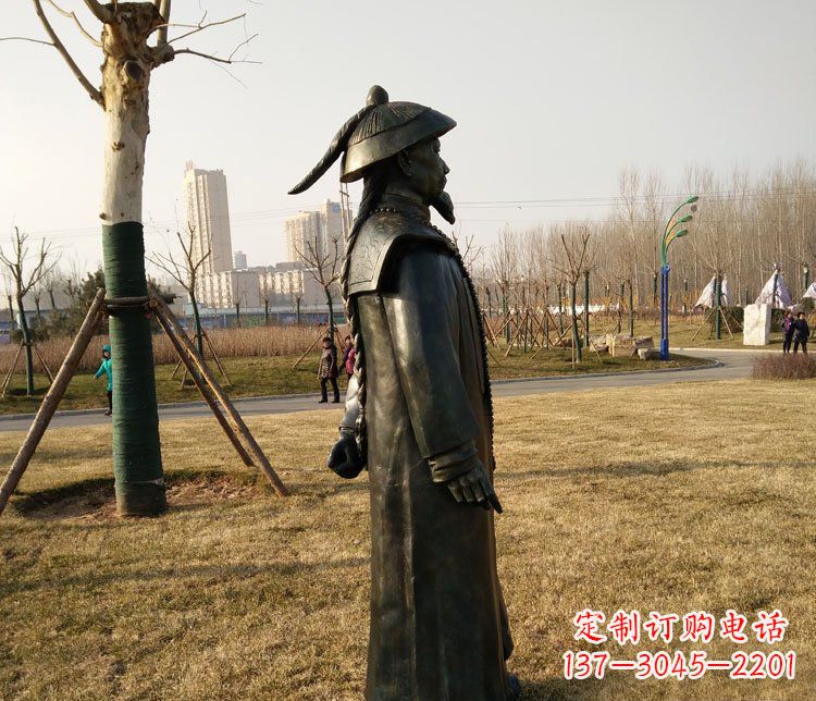 江西爱国人物林则徐铜雕