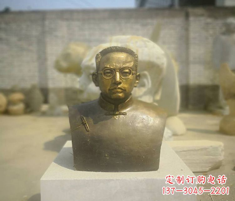 江西爱国者陶行知胸像铜雕