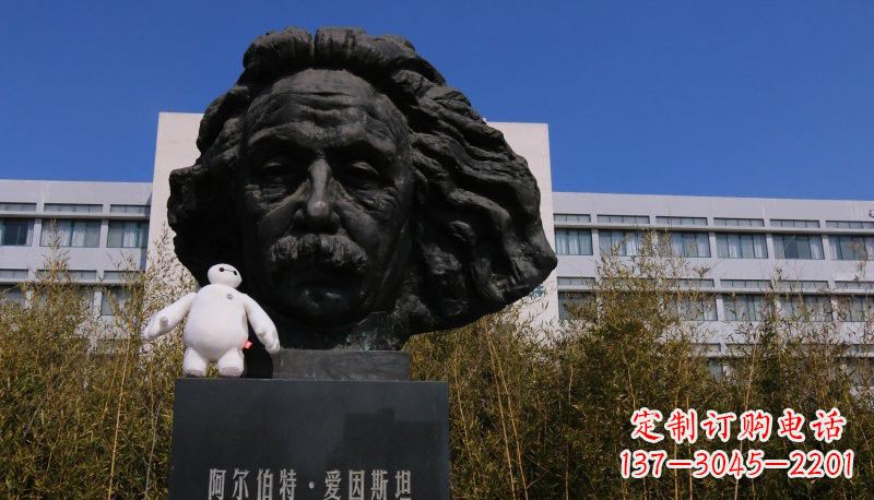 江西爱因斯坦头像铜雕222