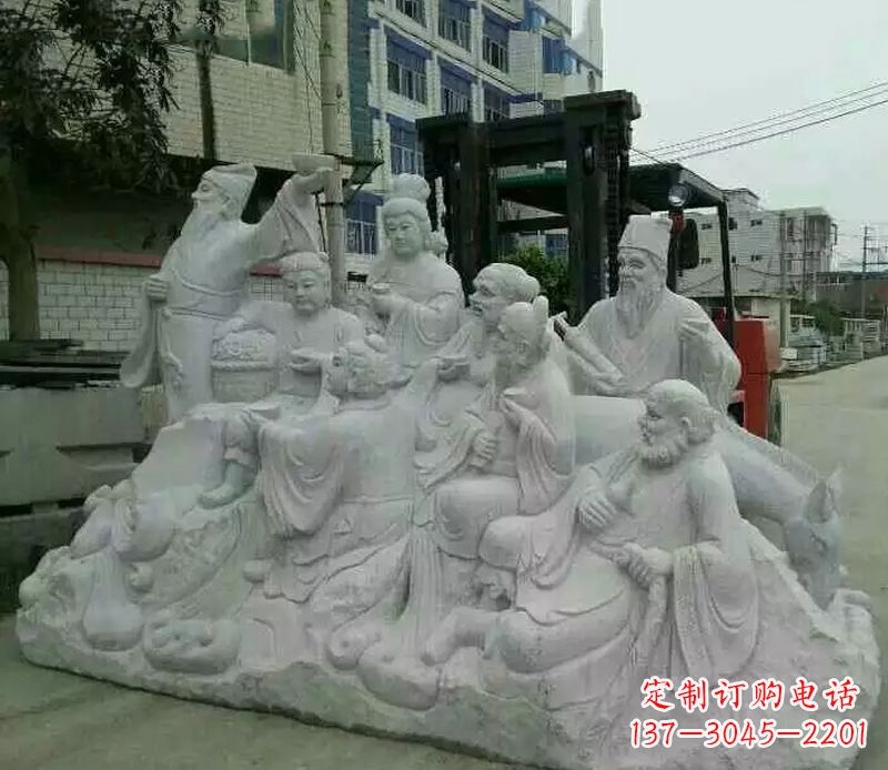 江西八仙过海石雕