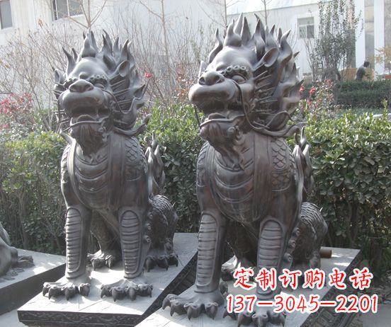 江西霸气的铜狮子
