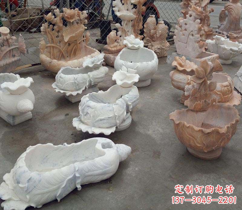 江西白菜水盆景观石雕