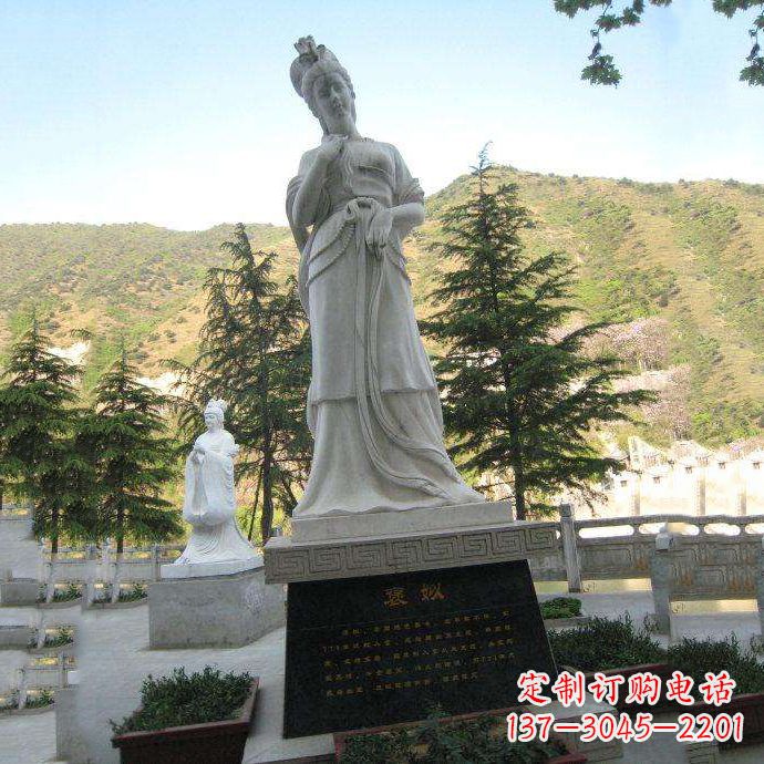 江西传承中国古代美女——褒姒雕像