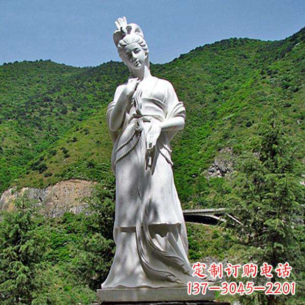 江西褒姒汉白玉美女雕像