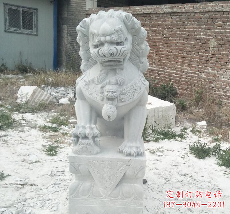 江西北京看门狮子石雕