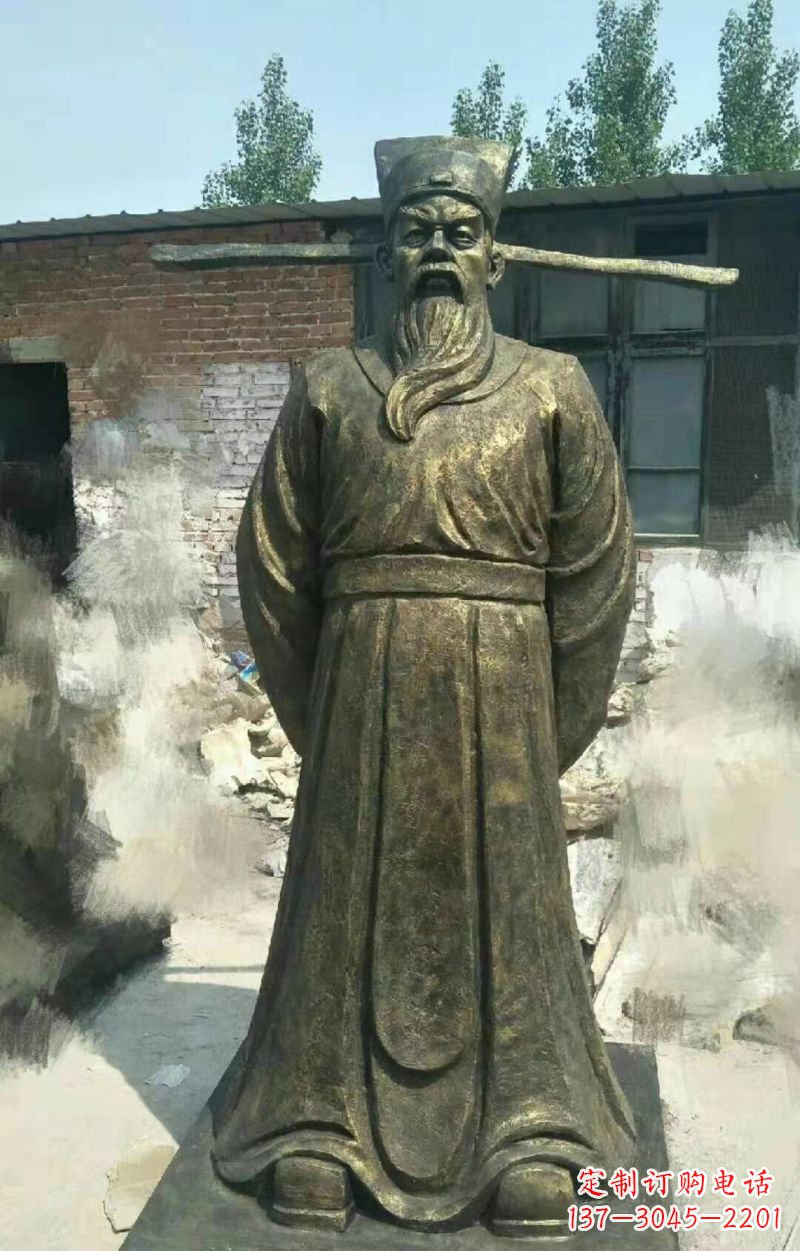 江西北宋名臣包拯铜雕