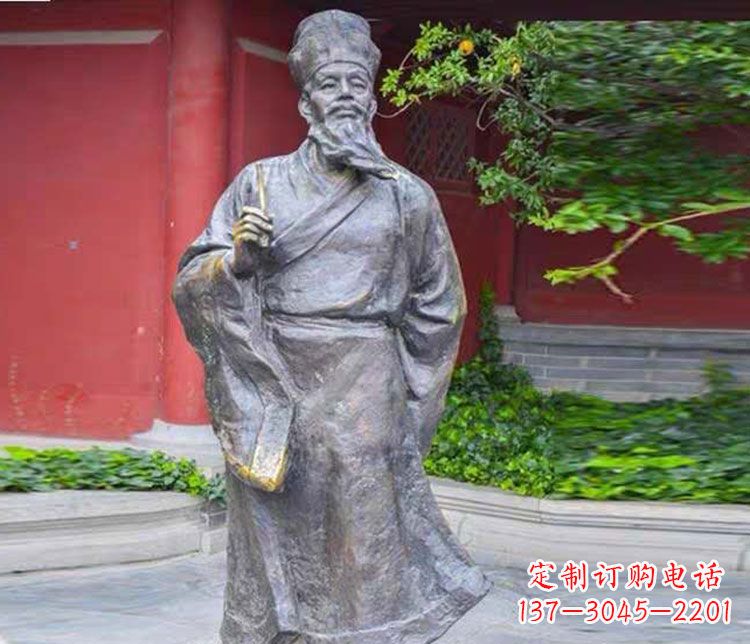 江西北宋文学家苏轼铜雕