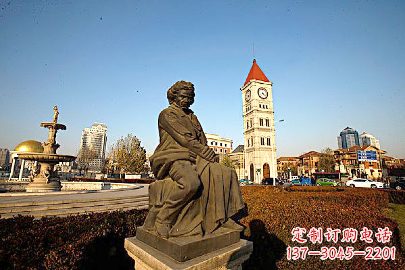 江西贝多芬头像雕塑赞美音乐大师的艺术之作
