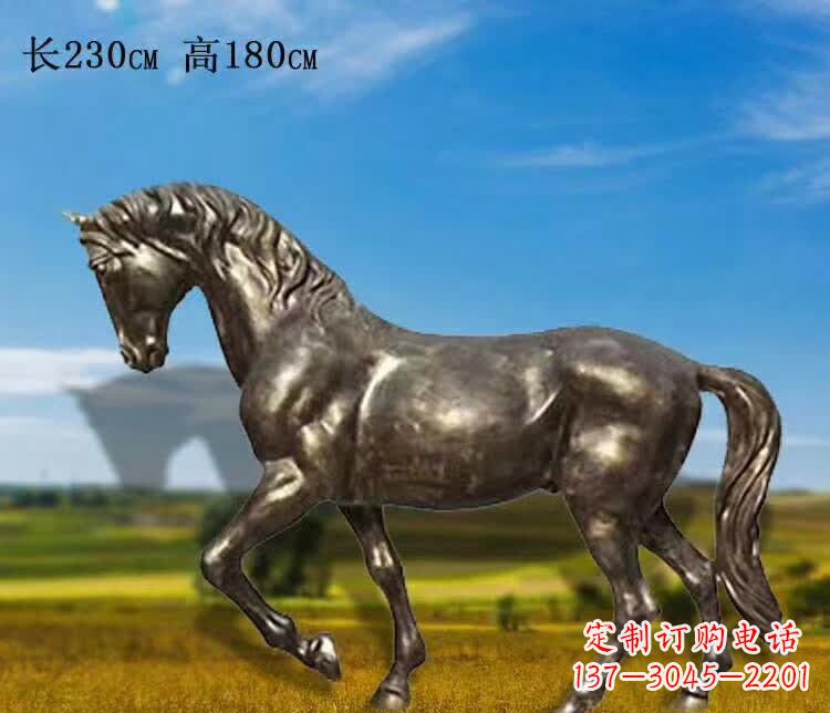江西奔马铜雕 (2)