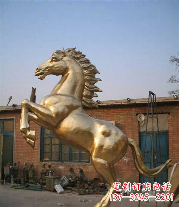 江西奔马铜雕 (4)