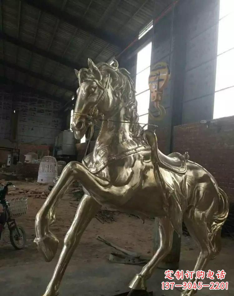 江西奔马铜雕