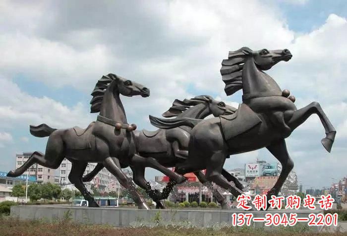 江西奔跑马雕塑