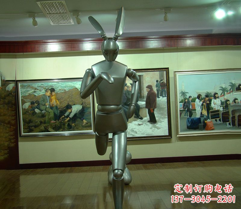 江西奔跑兔子雕塑