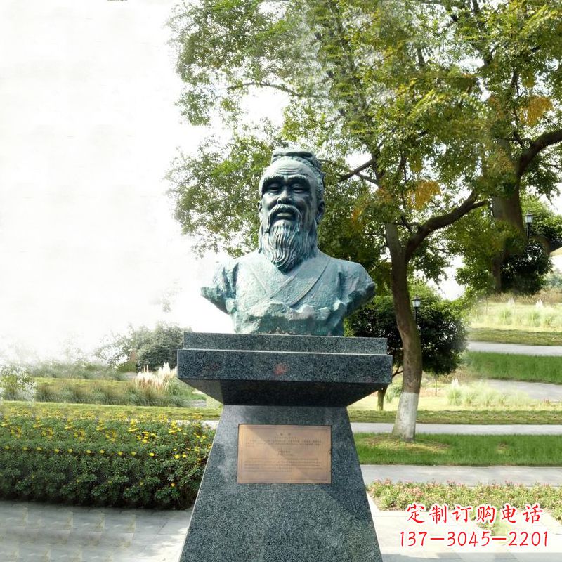 江西扁鹊石雕头像中国古代医学传奇