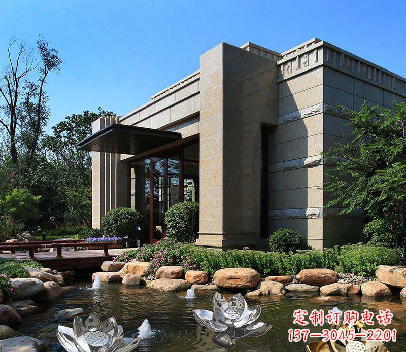 江西不锈钢莲花雕塑