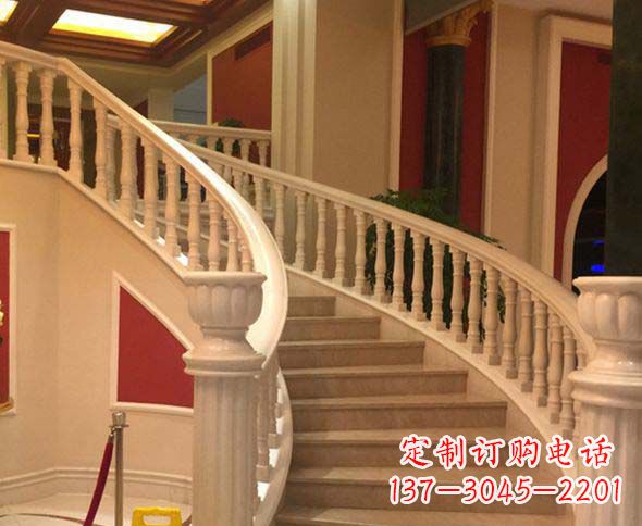 江西别墅景观汉白玉石栏杆石雕