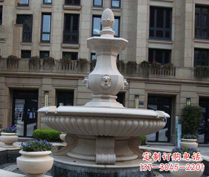 江西别墅景观欧式喷泉石雕_2