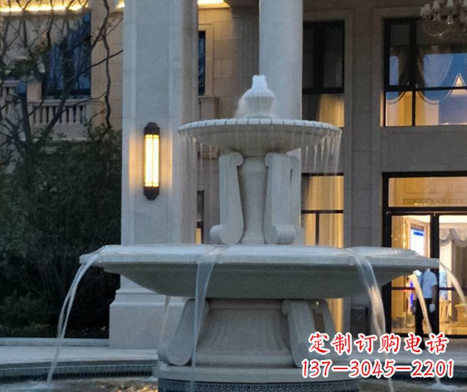 江西别墅景观小区喷泉石雕