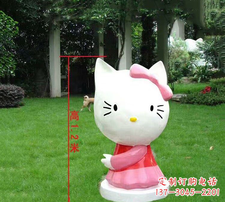 江西玻璃钢HelloKitty卡通动物雕塑