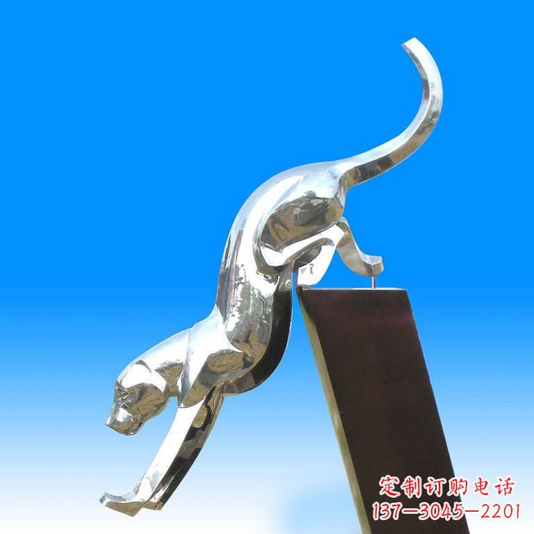 江西玻璃钢豹子雕塑