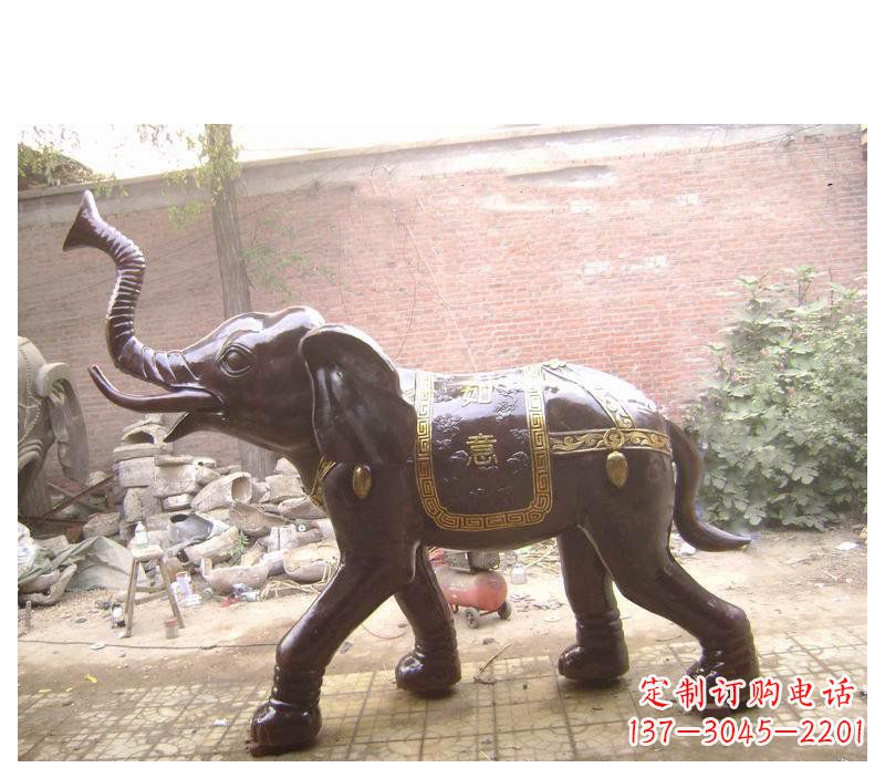 江西玻璃钢大象坐骑雕塑