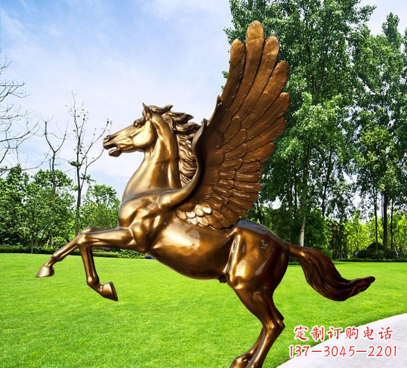 江西玻璃钢仿铜动物马雕塑