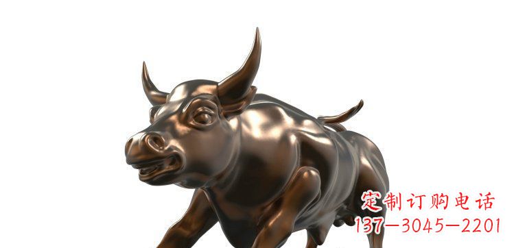 江西玻璃钢仿铜牛公园动物雕塑_1
