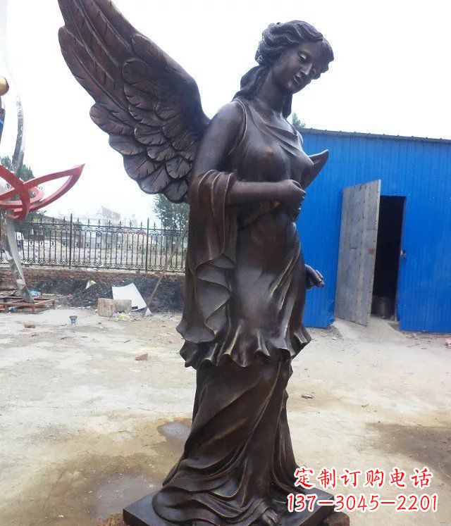 江西玻璃钢仿铜欧式女人人物雕塑
