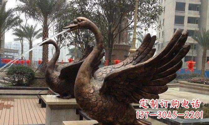 江西天鹅雕塑美丽的视觉盛宴