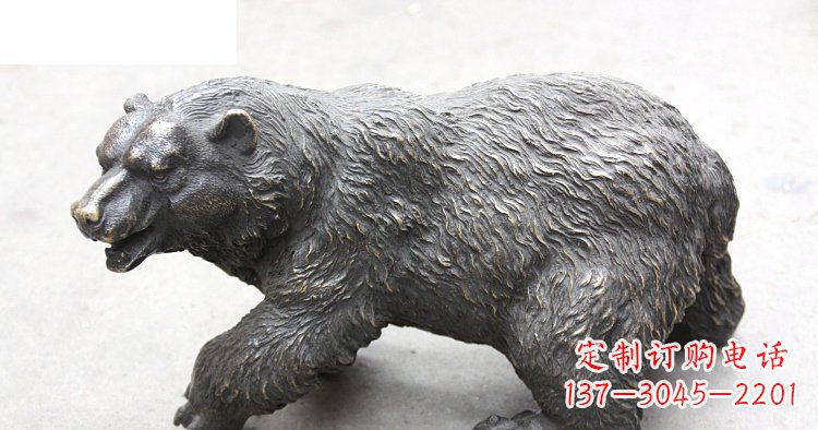 江西玻璃钢仿真北极熊公园动物雕塑
