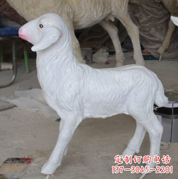 江西玻璃钢仿真小羊