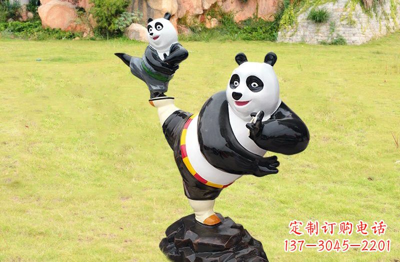 江西玻璃钢卡通功夫熊猫