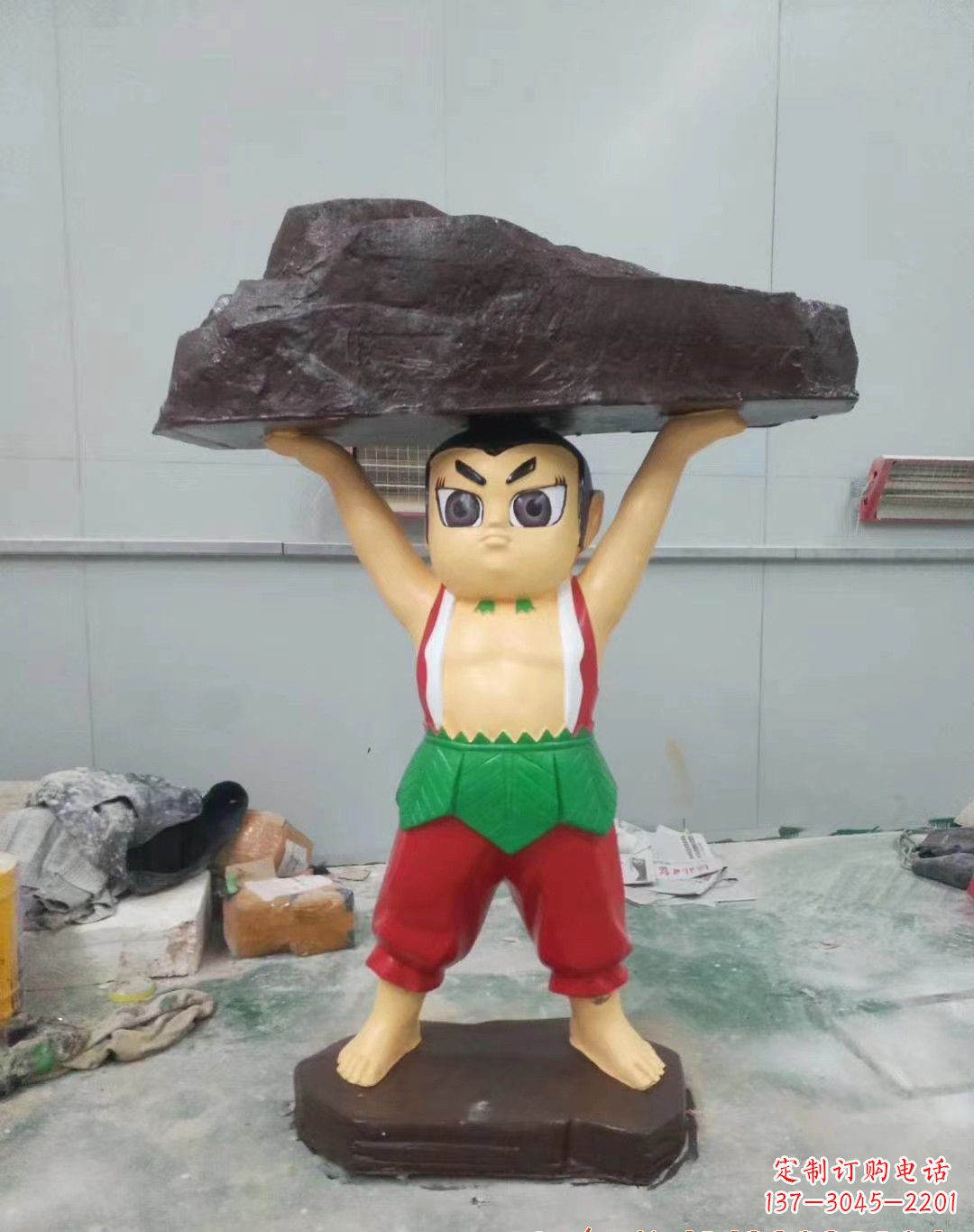 江西玻璃钢卡通葫芦娃雕塑