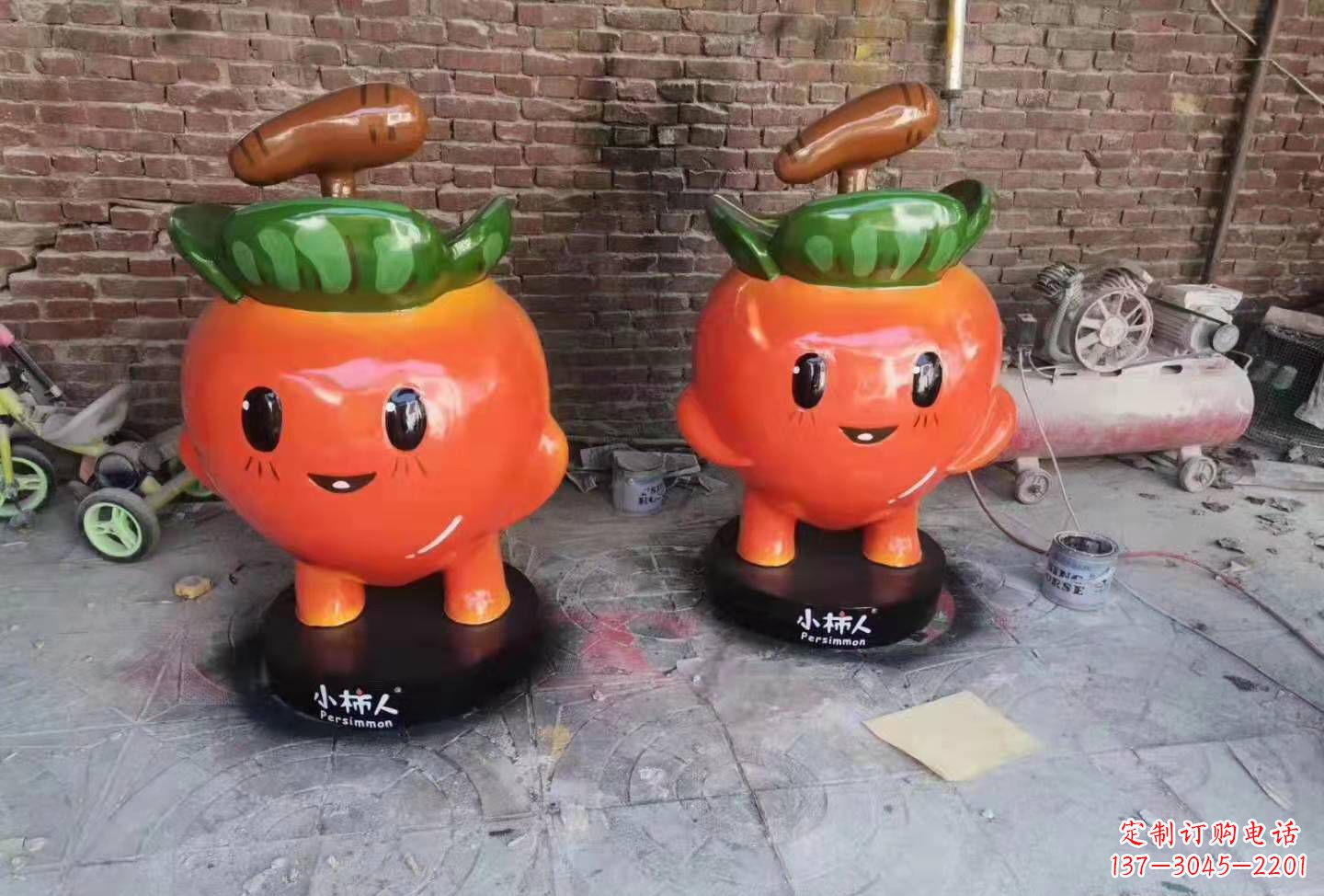 江西玻璃钢卡通南瓜雕塑蔬菜摆件