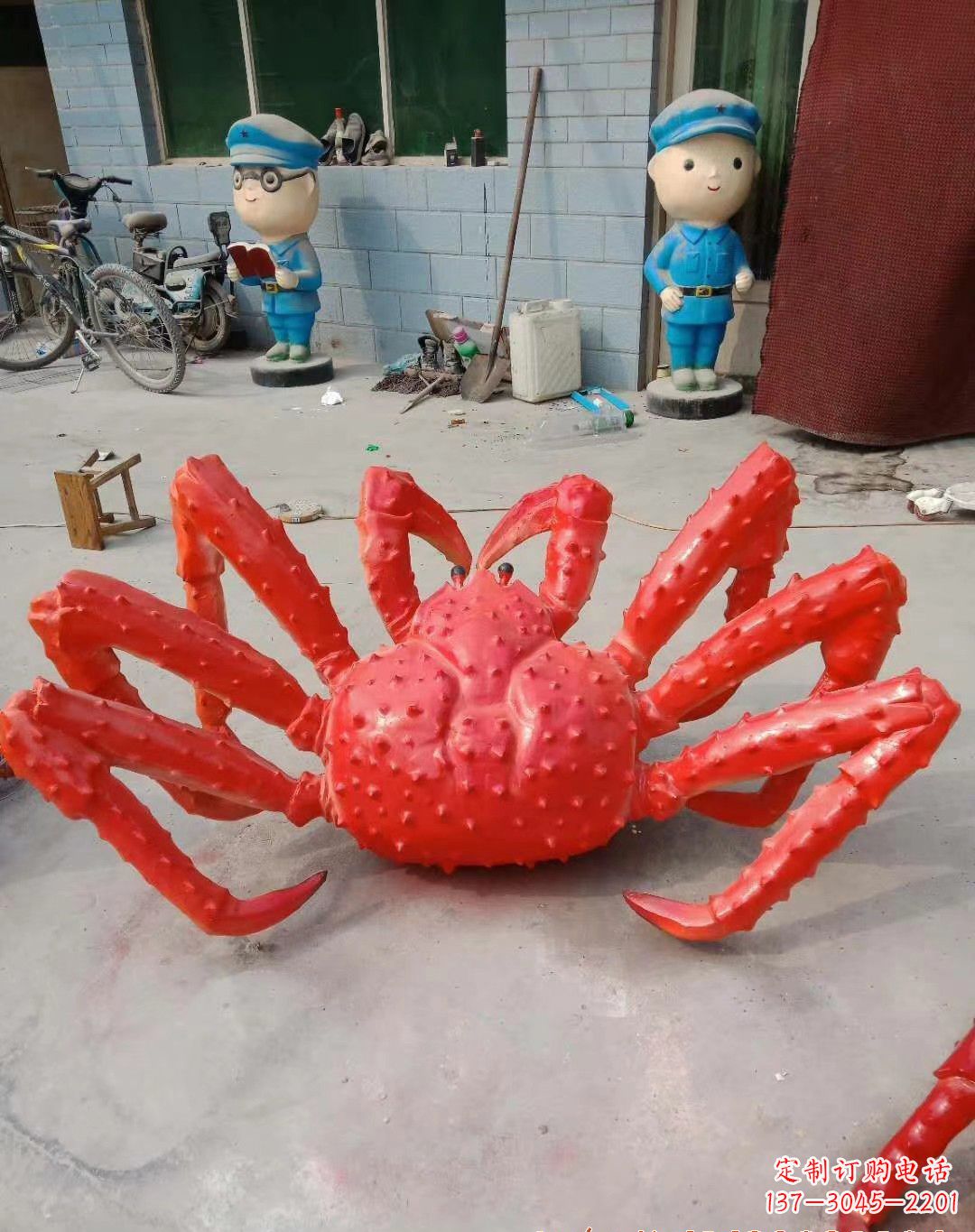 江西玻璃钢螃蟹雕塑