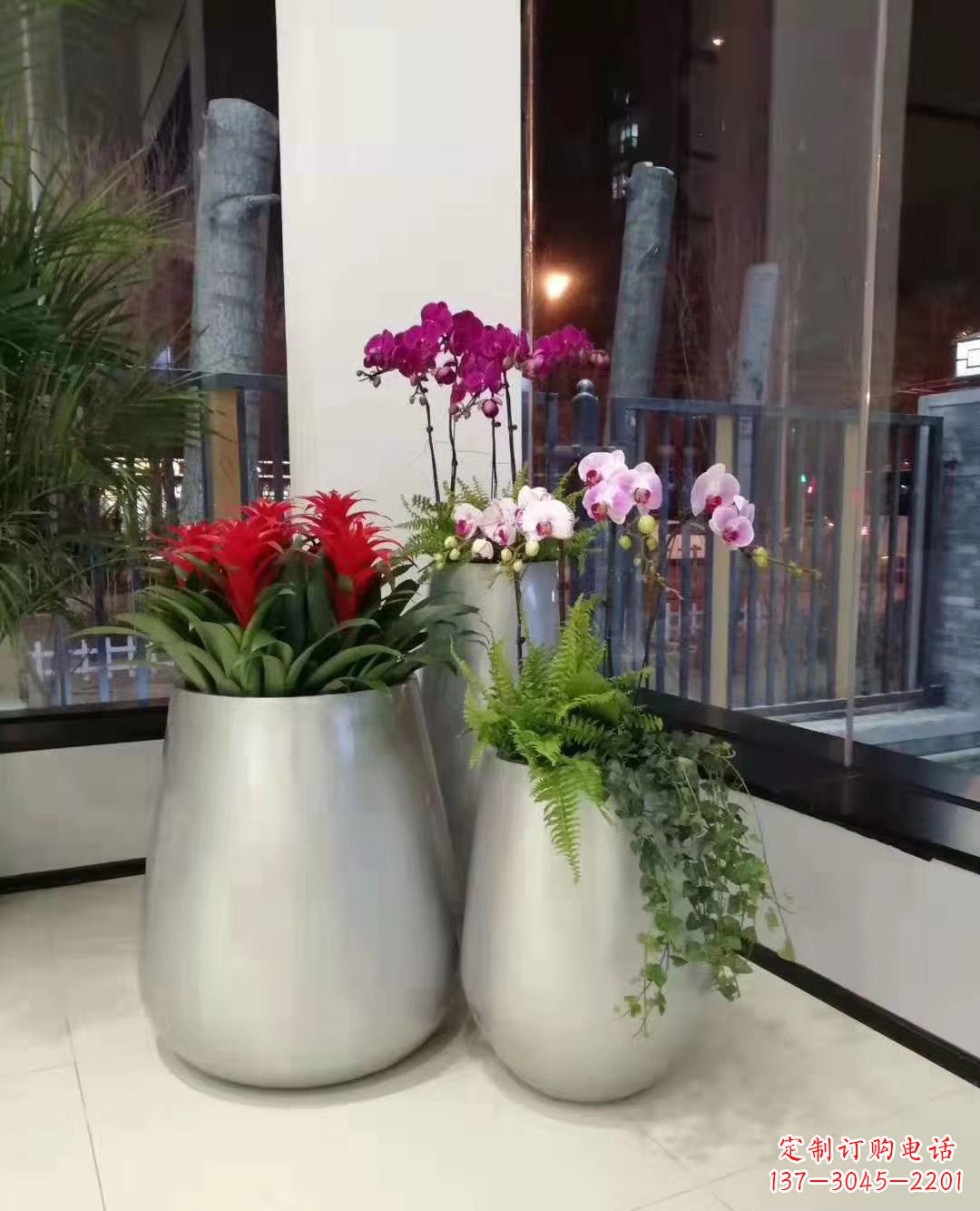 江西玻璃钢盆景花盆雕塑