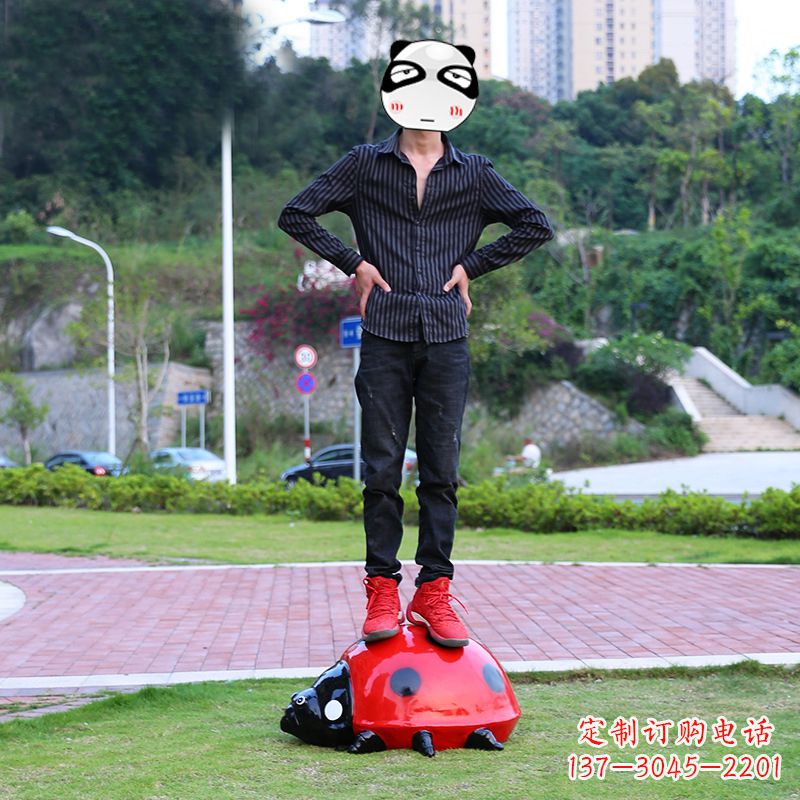江西玻璃钢七星瓢虫雕塑