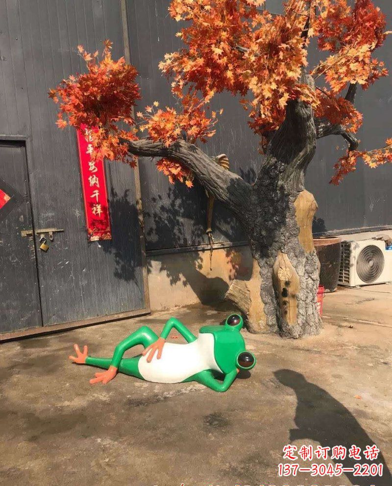 江西玻璃钢青蛙雕塑