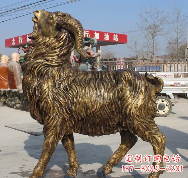 江西玻璃钢山羊雕塑