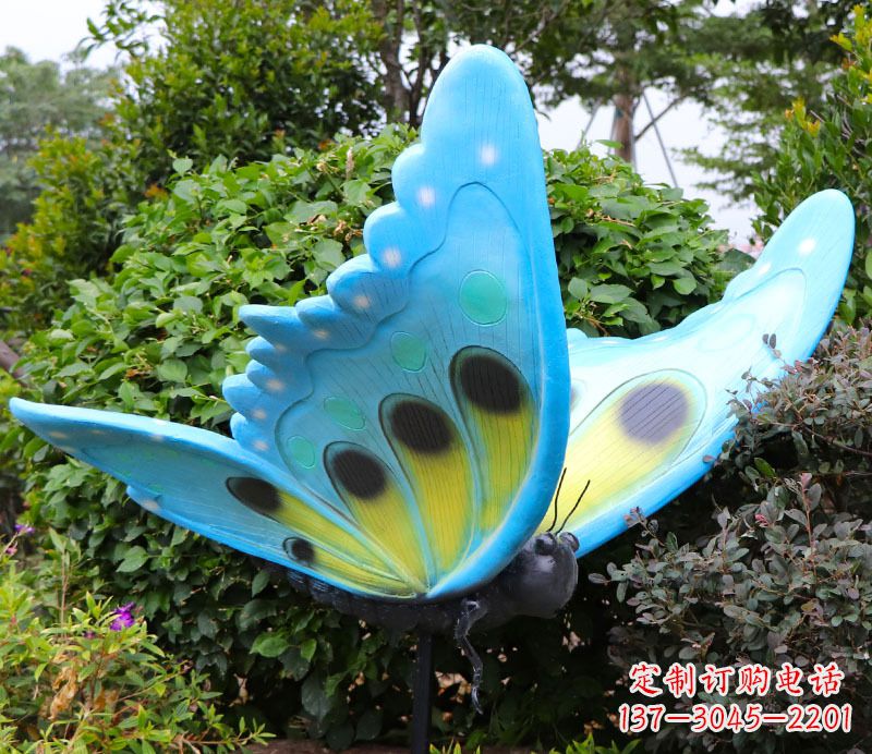 江西玻璃钢树脂仿真昆虫蝴蝶雕塑