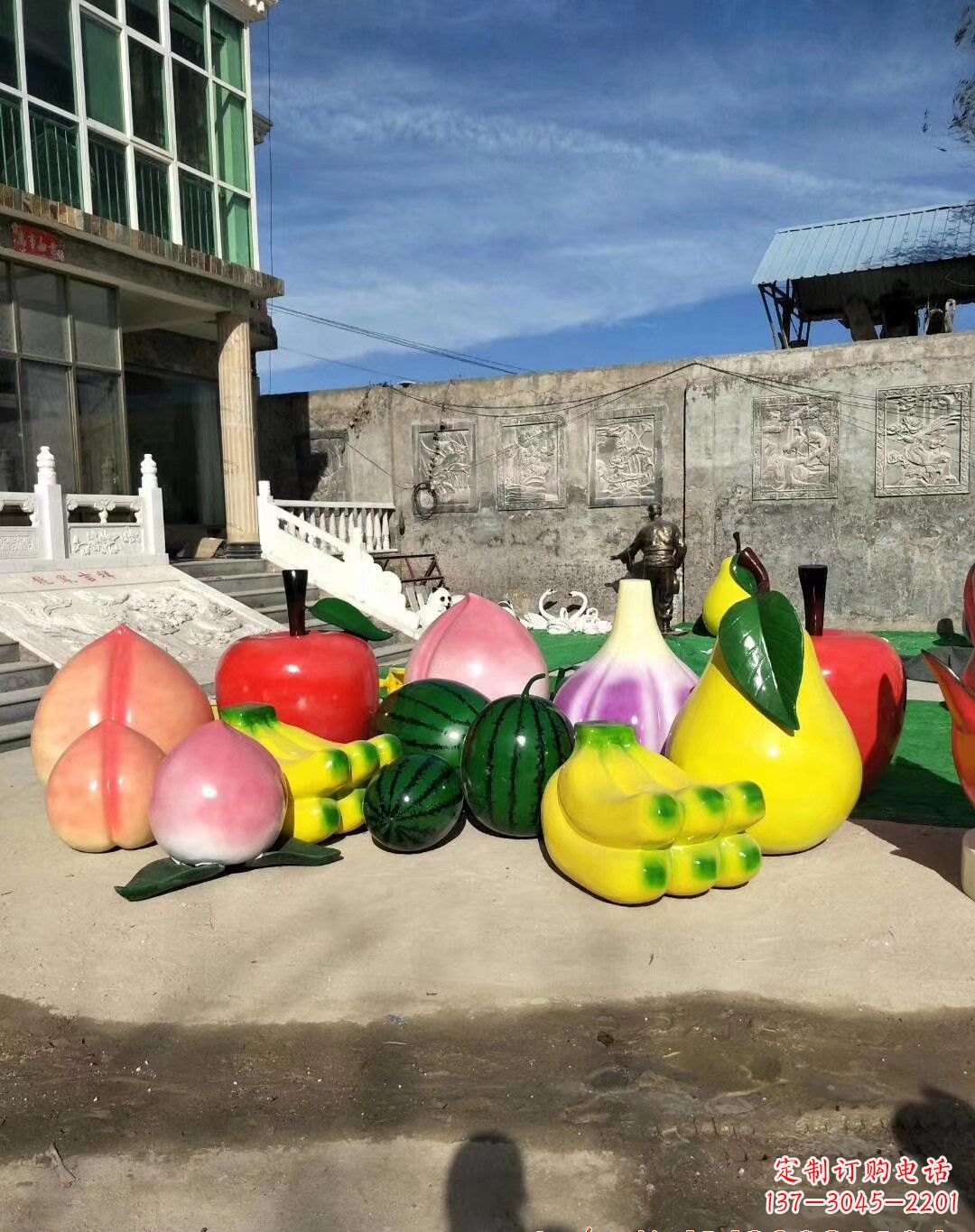 江西玻璃钢水果景观雕塑