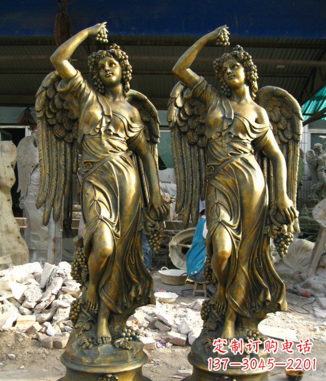江西玻璃钢四季女神仿铜人物雕塑