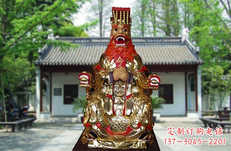 江西玻璃钢贴金龙王