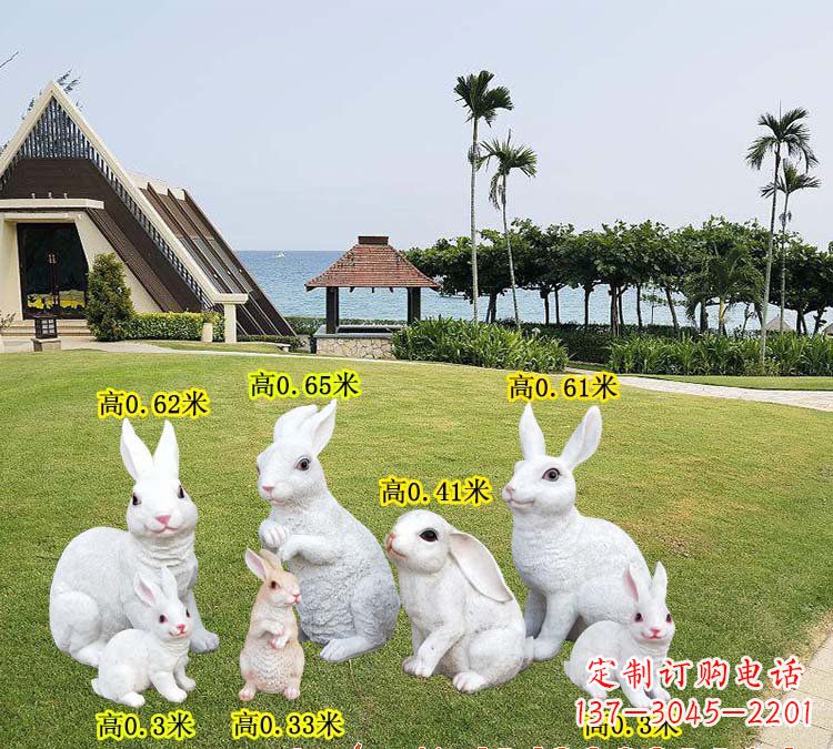 江西玻璃钢兔子雕塑
