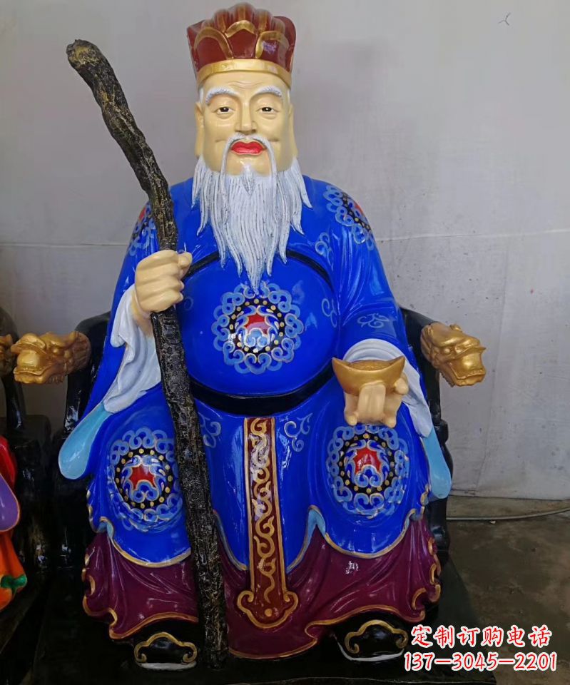 江西玻璃钢土地公土地婆神像