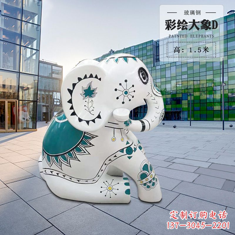 江西玻璃钢小象雕塑