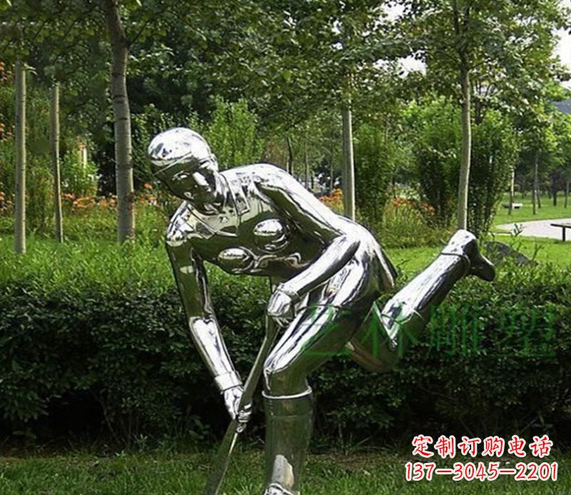 江西不锈钢保龄球人物雕塑