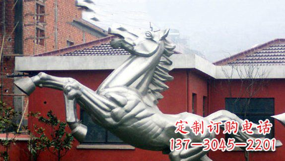 江西不锈钢奔马雕塑 (2)